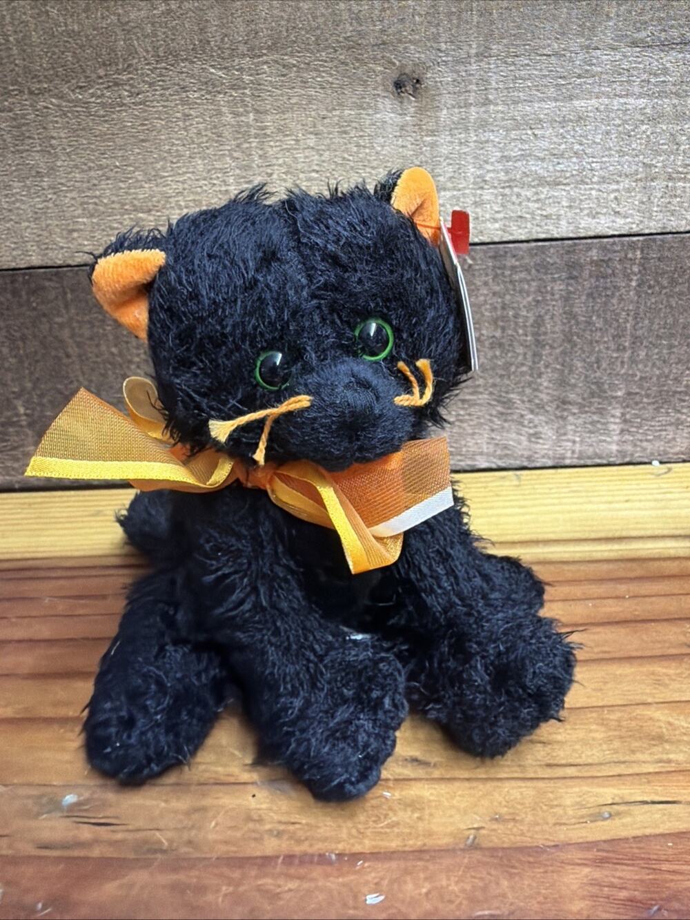 Ty Beanie Babies Black Cat Moonlight Halloween With Tags 5”